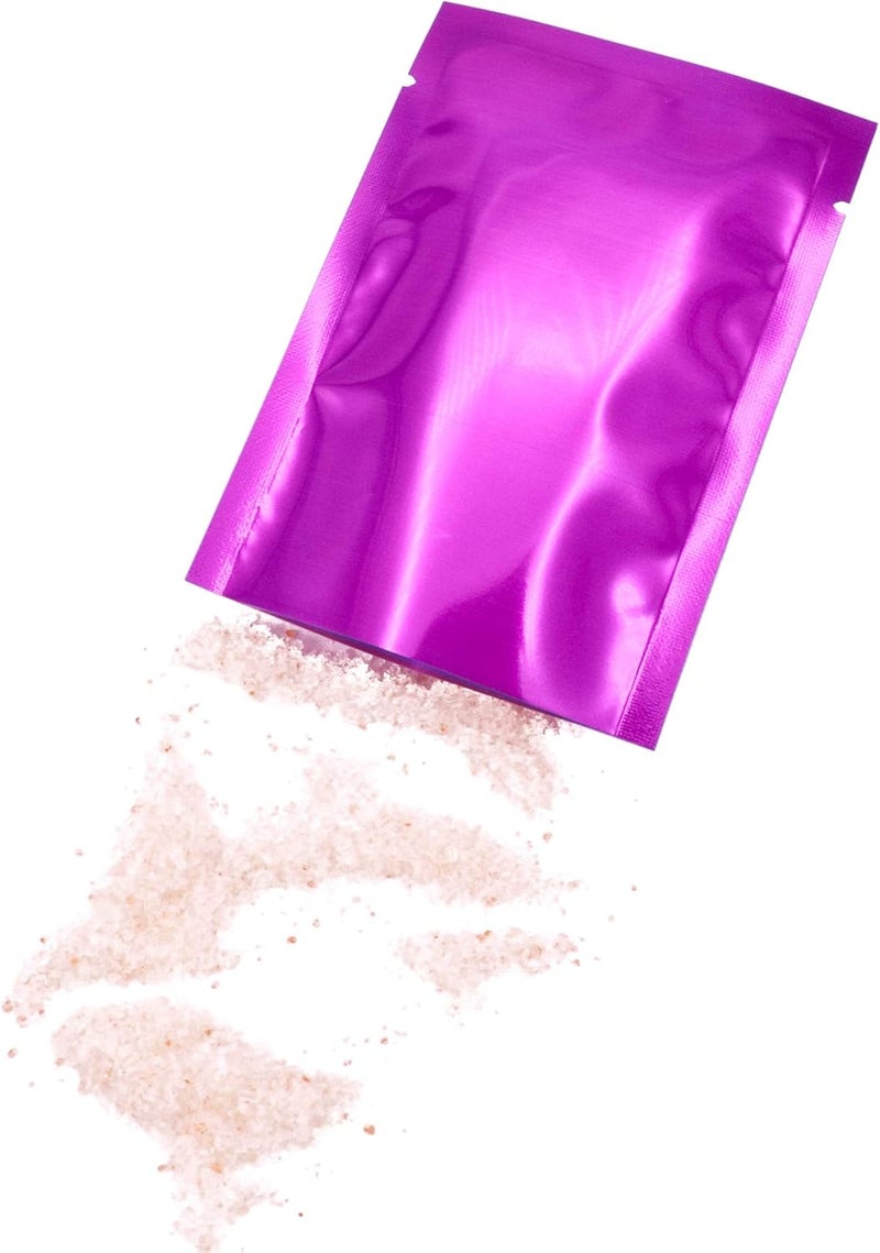 QQ Studio 100 PCS Metallic Mylar Foil Open Top Sealable Bags (10x15cm(3.9x5.9"), 100x Rose) - Image 3